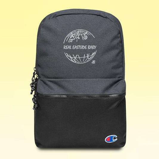 REAL EASTSIDE BABY Embroidered Champion Backpack