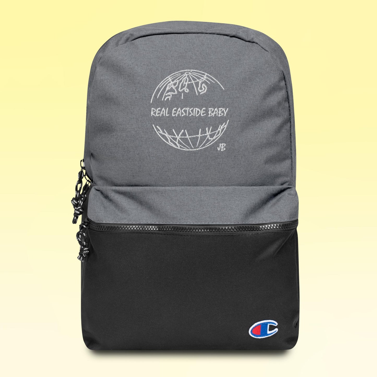 REAL EASTSIDE BABY Embroidered Champion Backpack