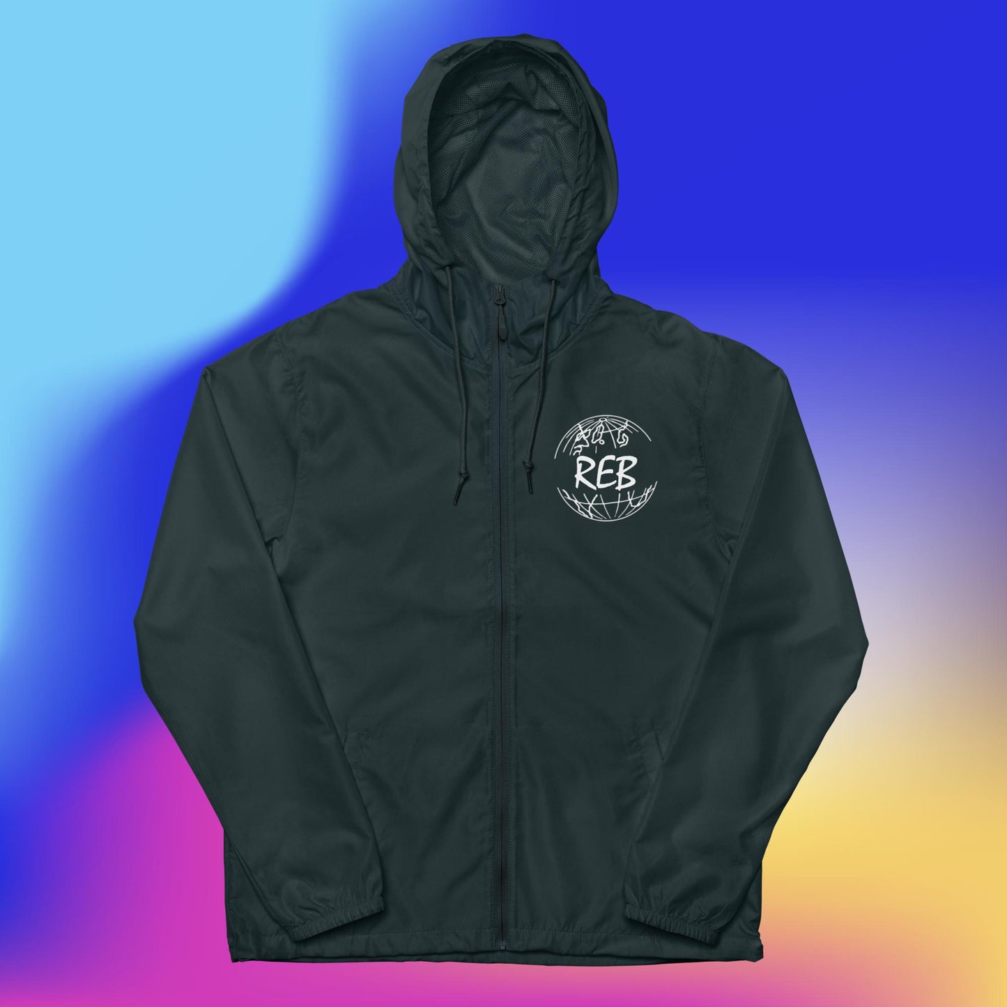 REB / REAL EASTSIDE BABY Unisex Lightweight Zip Up Windbreaker